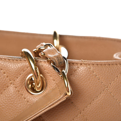 Chanel Caviar Quilted Grand Shopping Tote GST Beige 24 of 25