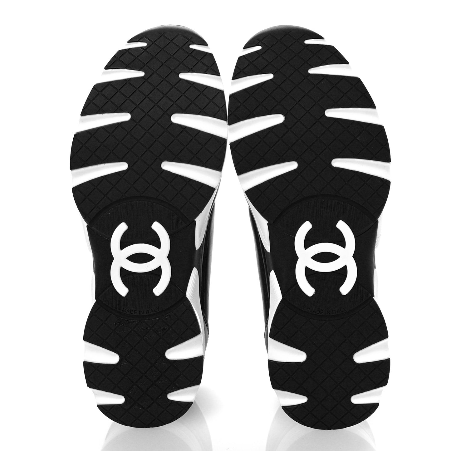 Calfskin CC Sneakers 37 Black