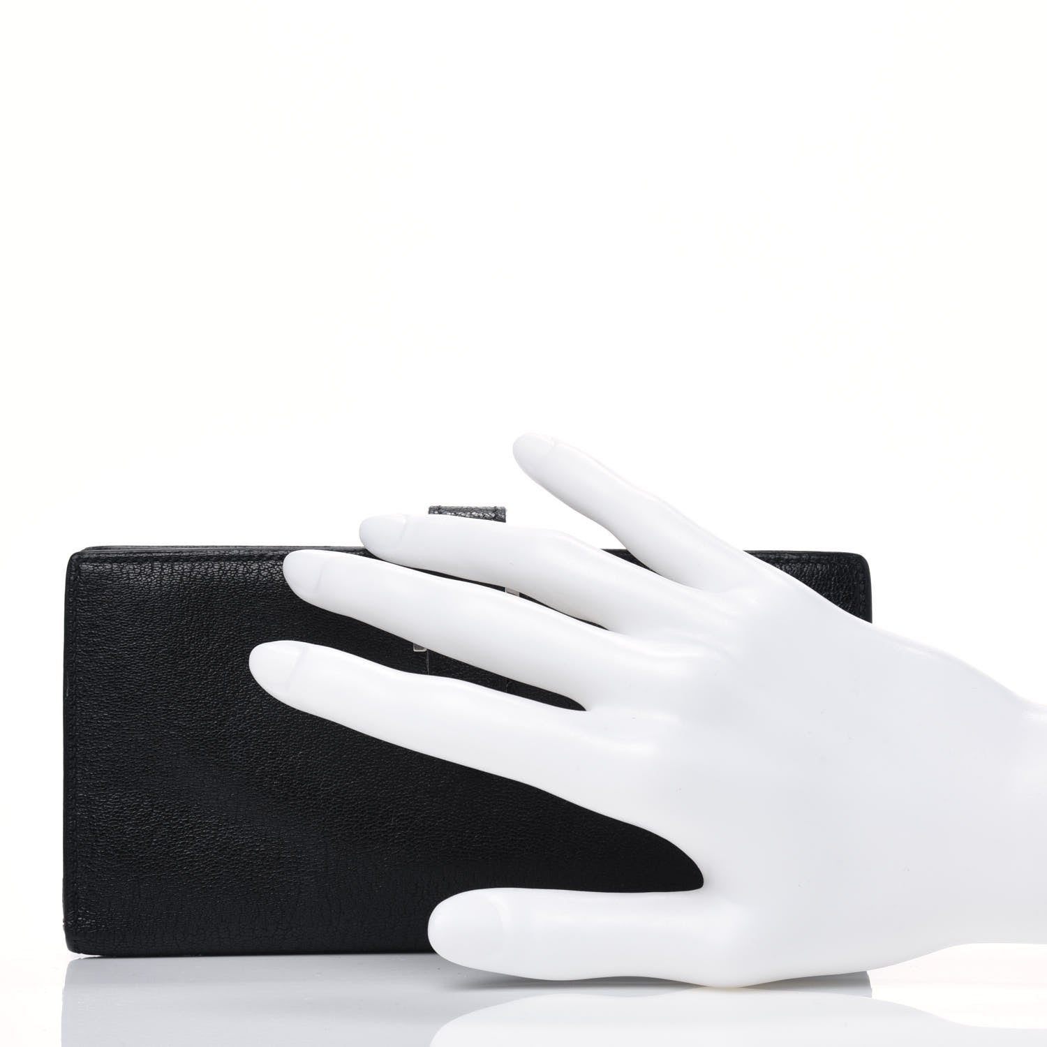 Hermes Chevre Mysore Bearn Gusset Wallet Black 2 of 19