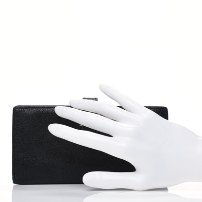 Hermes Chevre Mysore Bearn Gusset Wallet Black 2 of 19