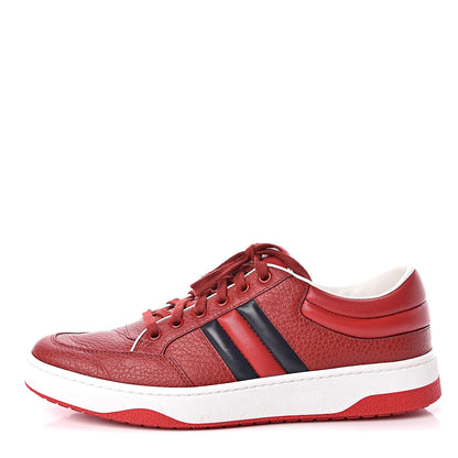 Gucci Calfskin Womens New Praga Karibu Sneakers 40 Red 1 of 10