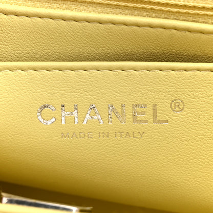 Chanel Lambskin Quilted Mini Square Flap Yellow 6 of 10