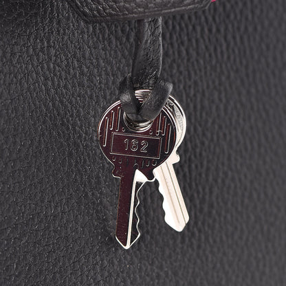 Hermes Togo Horseshoe Kelly Retourne 25 Black Magnolia 36 of 41