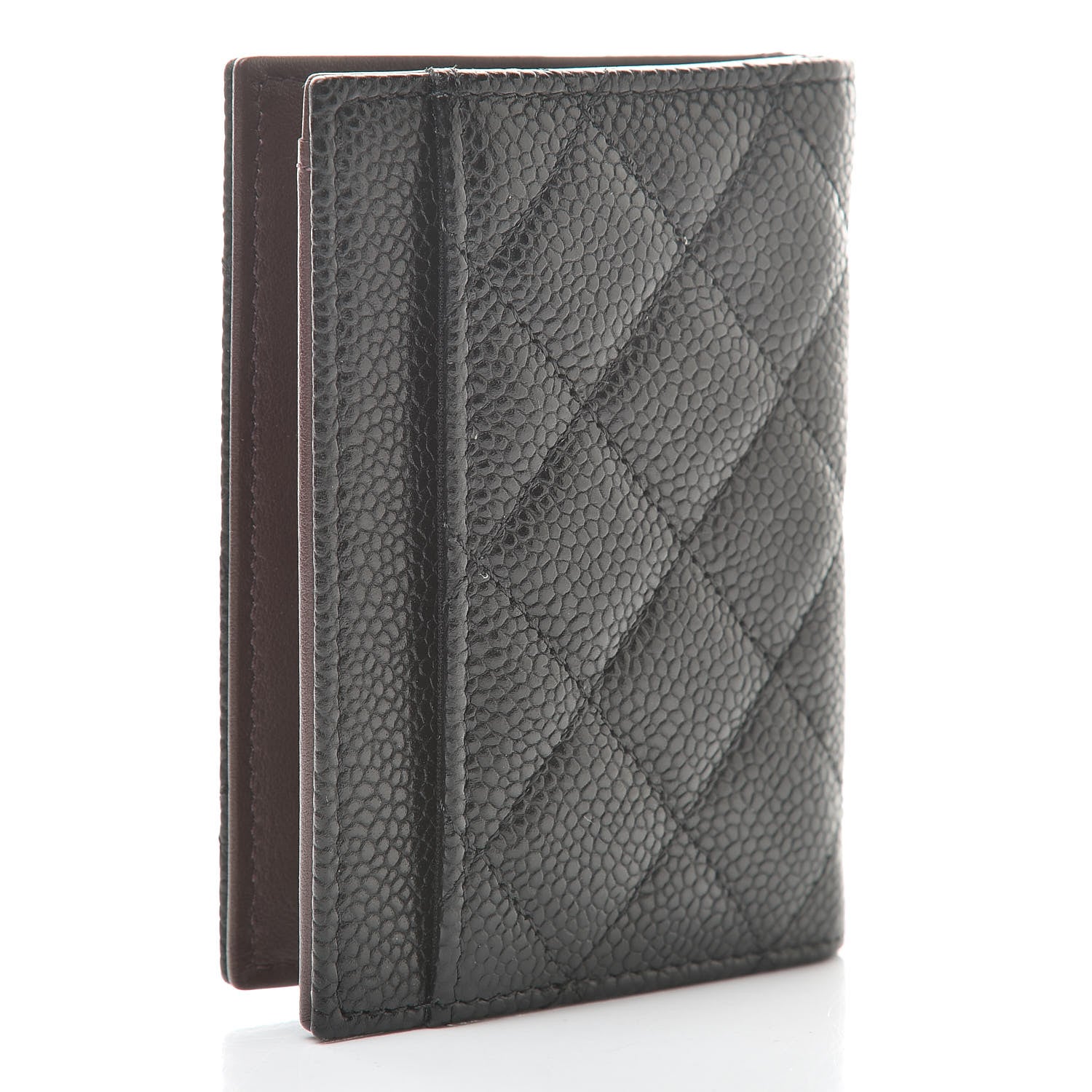Chanel Caviar Quilted Card Holder Wallet Black 3 of 8