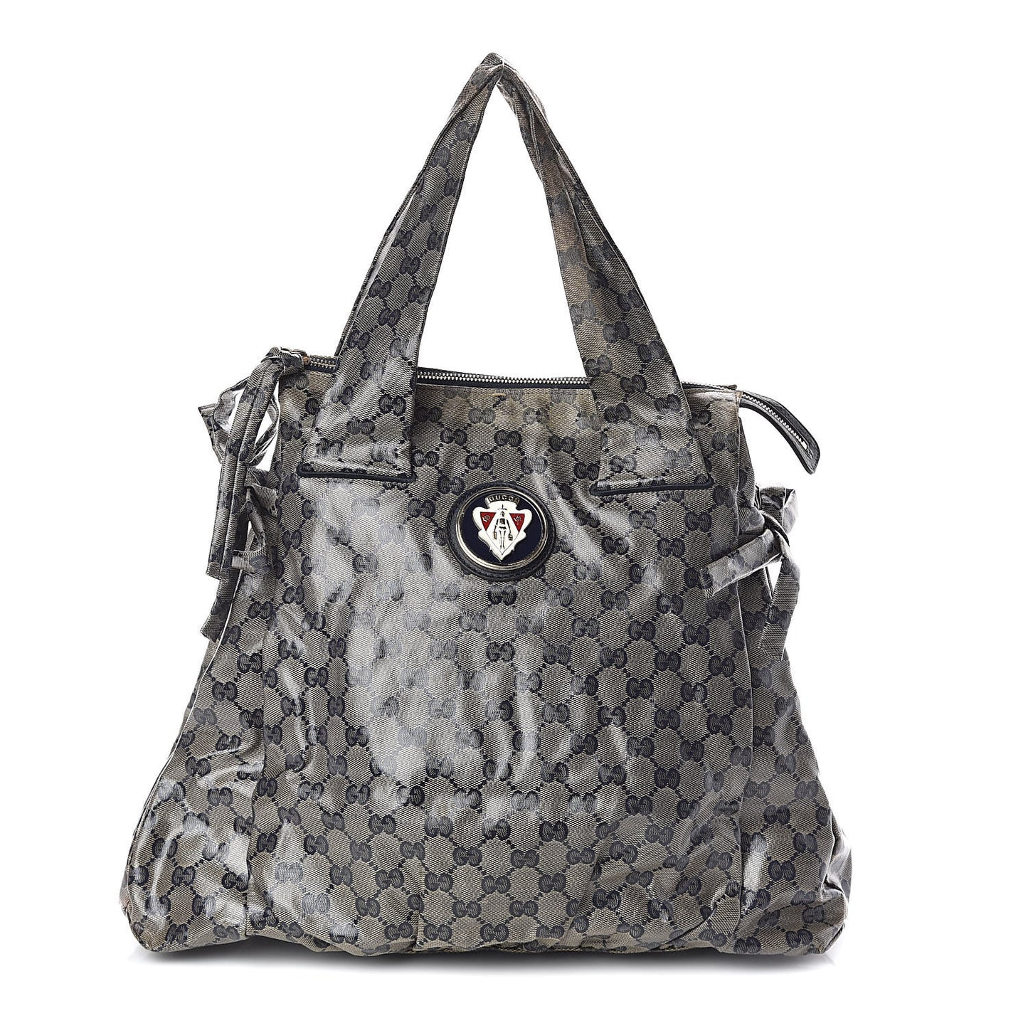 Crystal Monogram Hysteria Tote Navy Blue