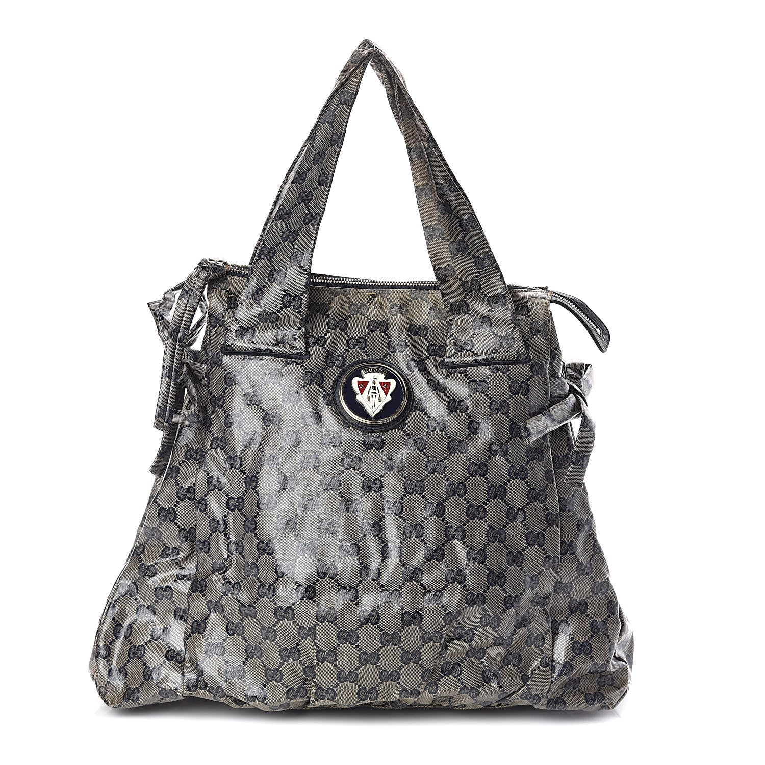Gucci Crystal Monogram Hysteria Tote Navy Blue 1 of 14