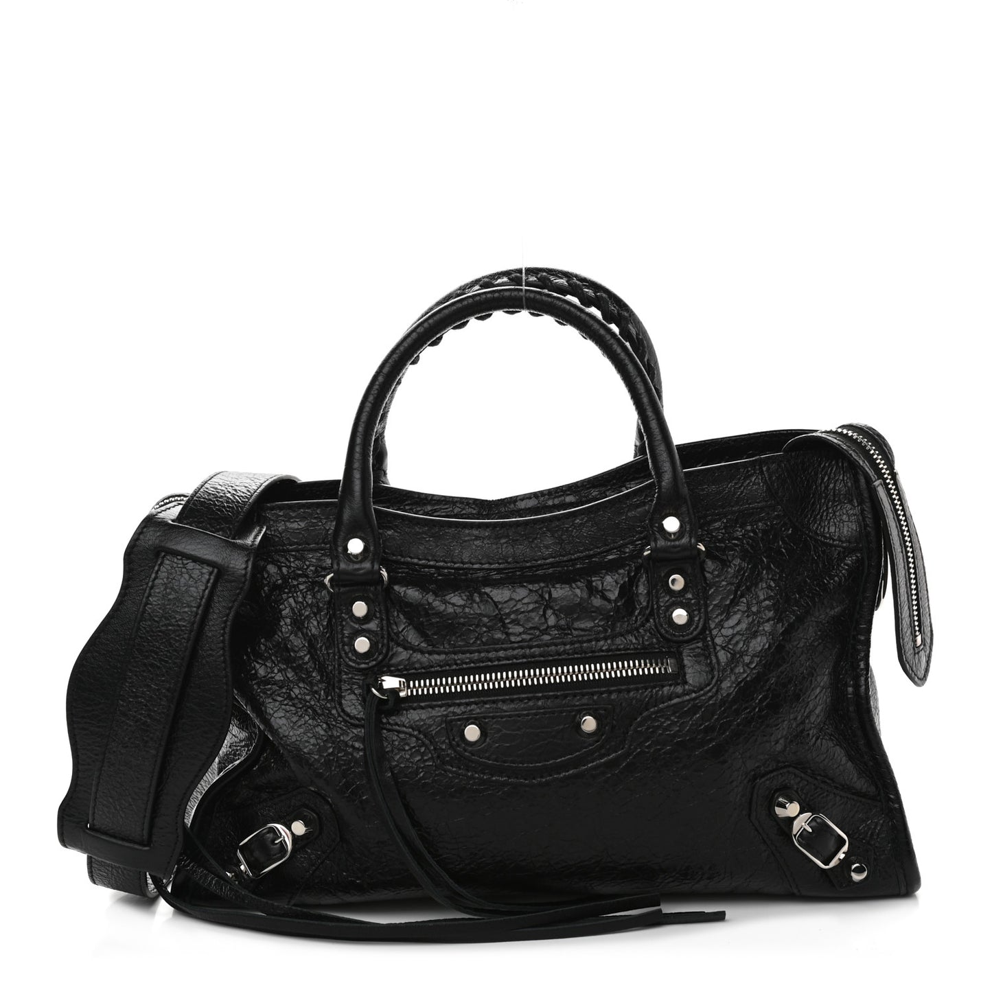 Agneau Classic Silver Hardware S City Black