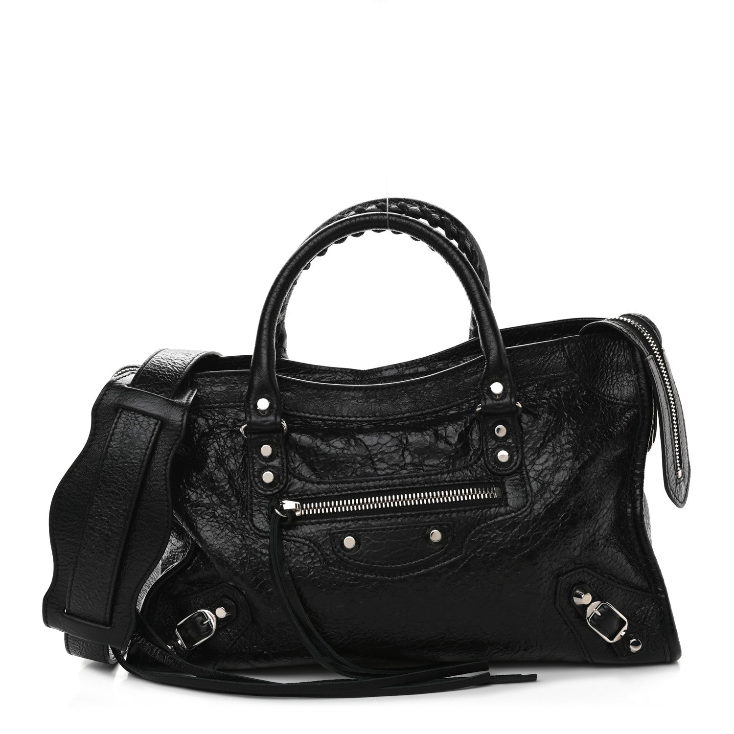 Balenciaga Agneau Classic Silver Hardware S City Black 1 of 8