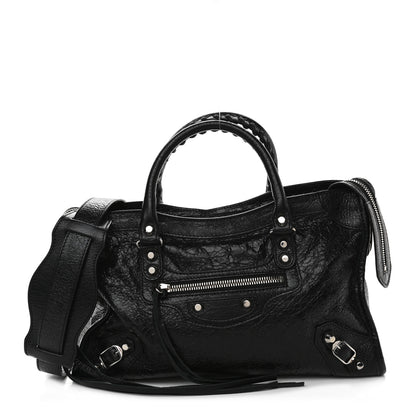 Balenciaga Agneau Classic Silver Hardware S City Black 1 of 8