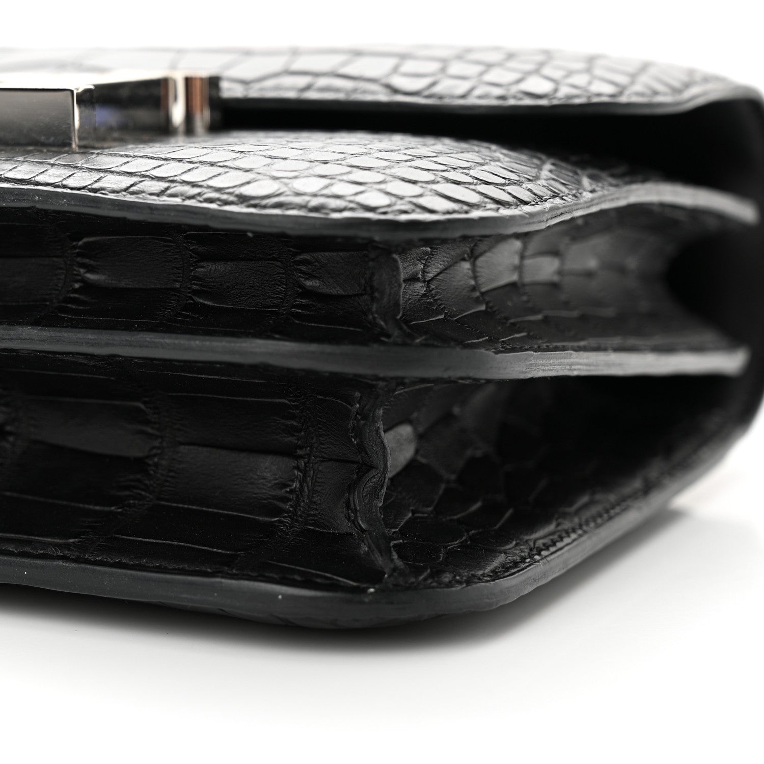 Hermes Matte Alligator Lizard Constance 18 Black Ombre 10 of 13