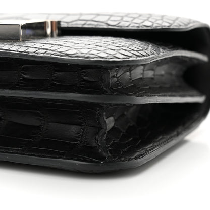 Hermes Matte Alligator Lizard Constance 18 Black Ombre 10 of 13
