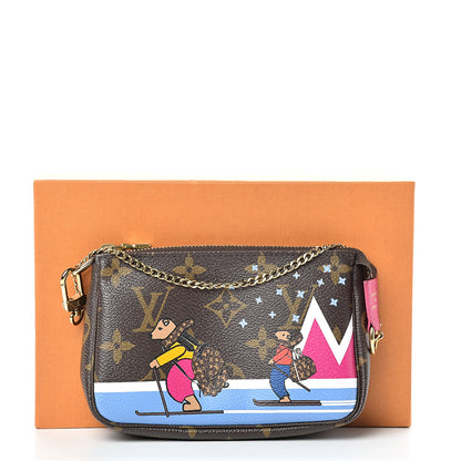 Louis Vuitton Monogram 2018 Christmas Animation Mini Bears Pochette Accessories 7 of 7