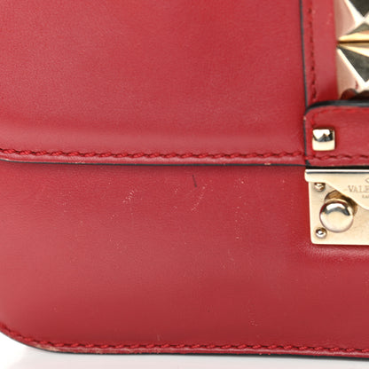 Valentino Garavani Vitello Medium Glam Lock Rockstud Flap Red 15 of 20