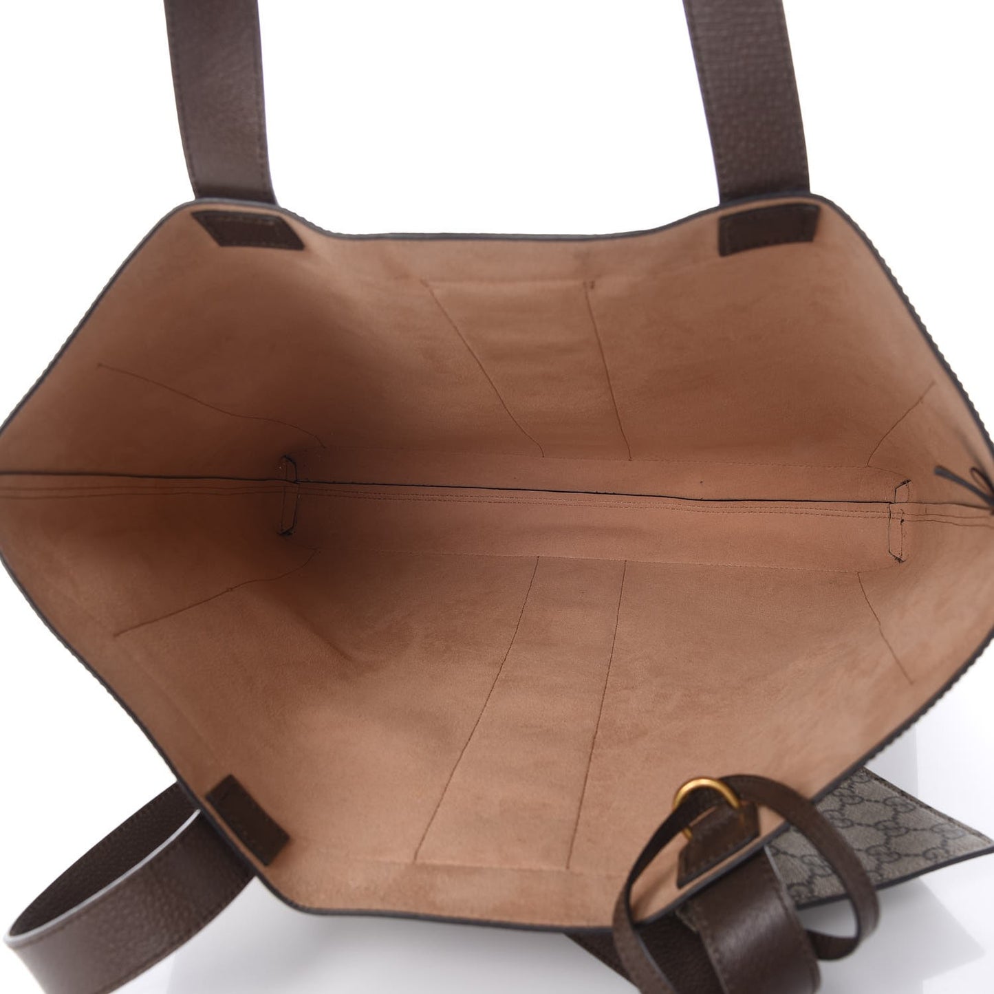 GG Supreme Monogram Web Large Ophidia Vertical Shopping Tote Brown
