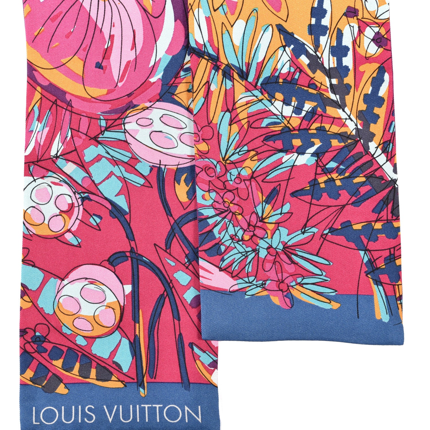 Louis Vuitton Silk Monogram Jungle 16 Bandeau 2 of 3