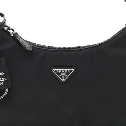 Prada Tessuto Nylon Mini Re-Edition 2000 Bag Black 8 of 10