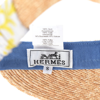 Hermes Straw Silk Etriers Andrea Visor S Natural Beige 9 of 9