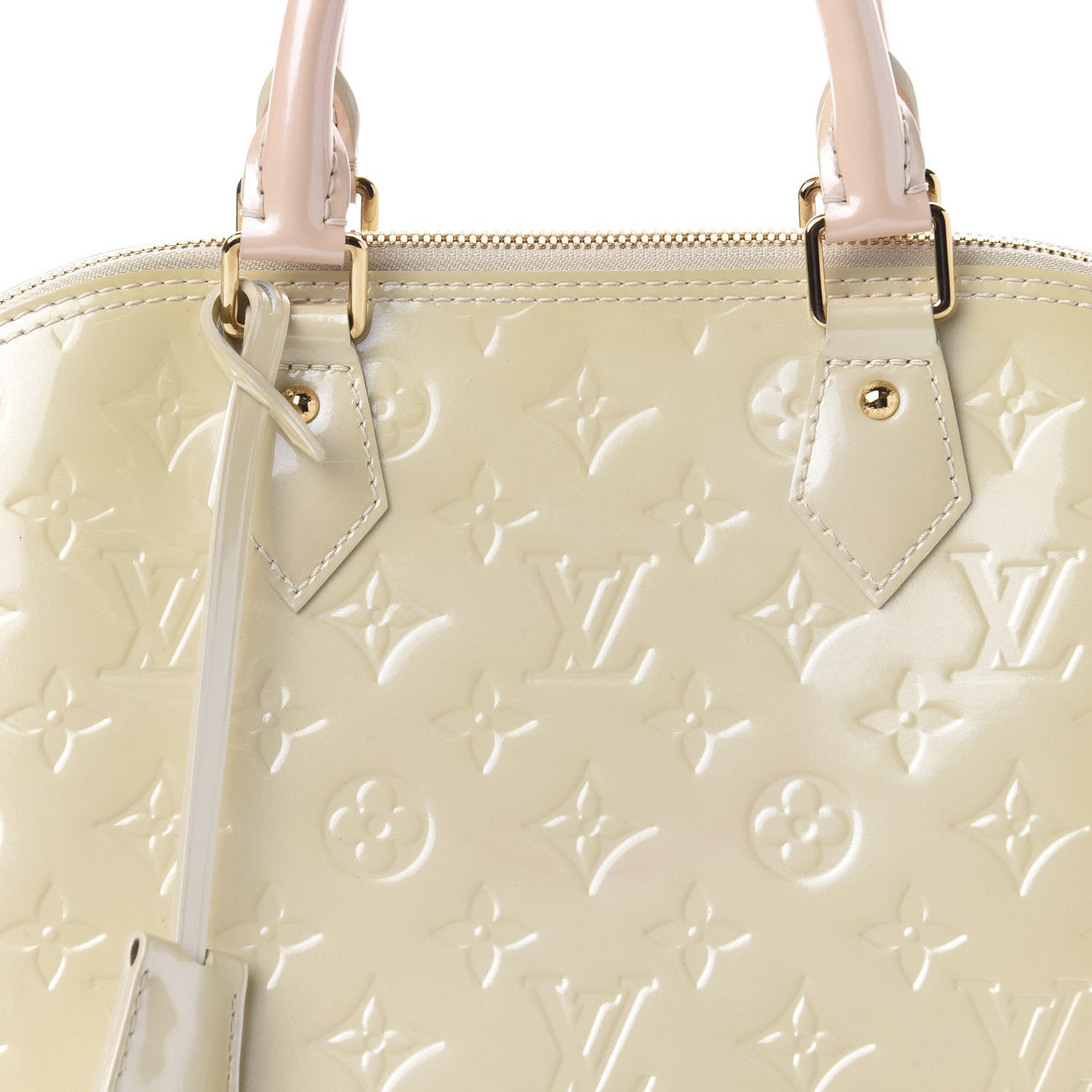 Louis Vuitton Vernis Alma PM Blanc Corail 9 of 10