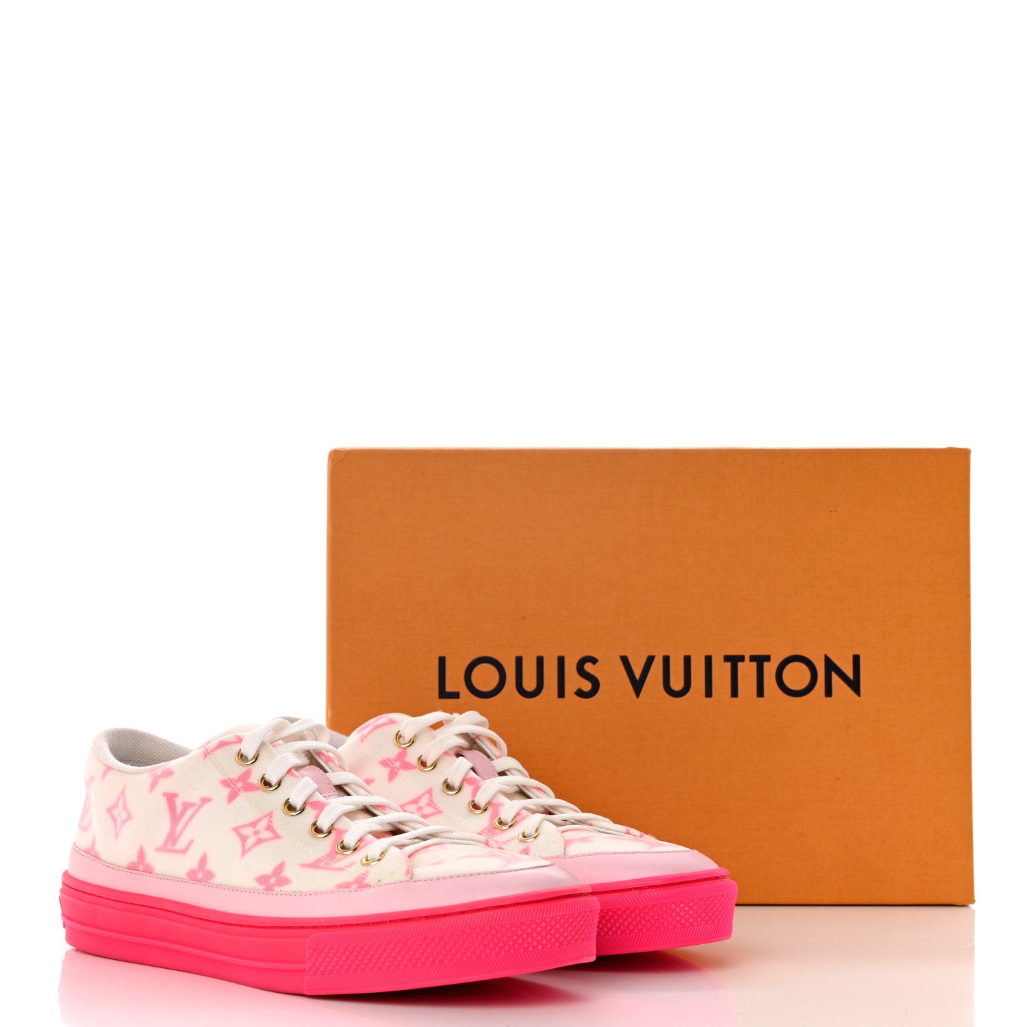 Louis Vuitton Technical Fabric Monogram Stellar Sneakers 38.5 Rose Pop 8 of 8