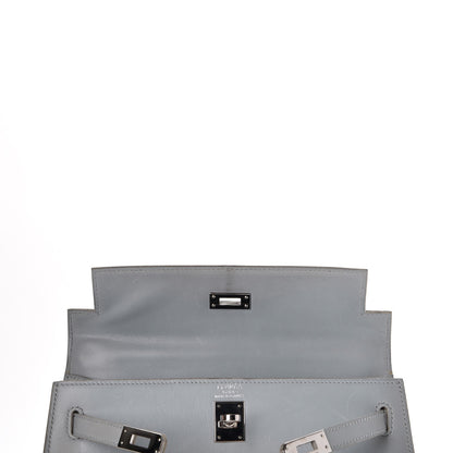 Hermes Box Nepal Kelly Sellier 25 Bleu Arctic 8 of 44