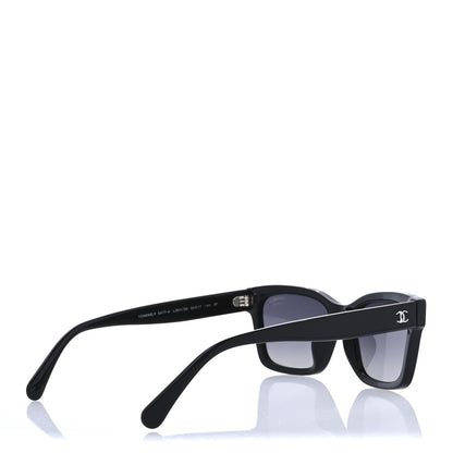 Chanel Acetate Polarized Square Sunglasses 5417-A Black 4 of 9