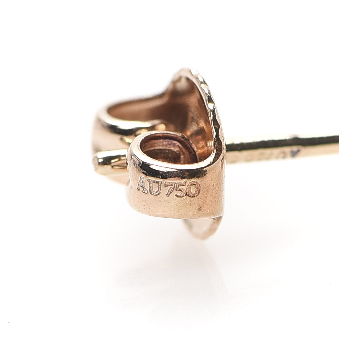18K Rose Gold Diamond .06ctw Elsa Peretti Diamonds By The Yard Earrings