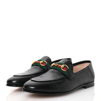 Gucci Malaga Kid Web Womens Horsebit Loafers 35.5 Black 3 of 15