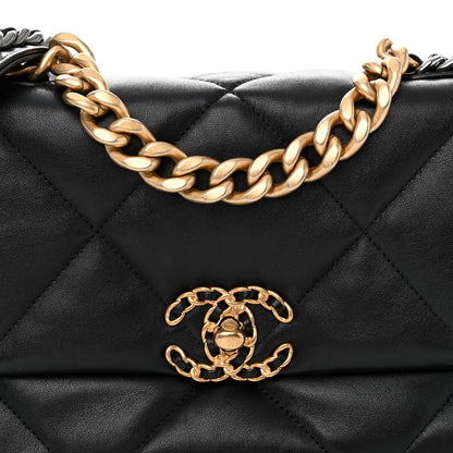 Chanel Lambskin Quilted Medium Chanel 19 Flap Black 8 of 10