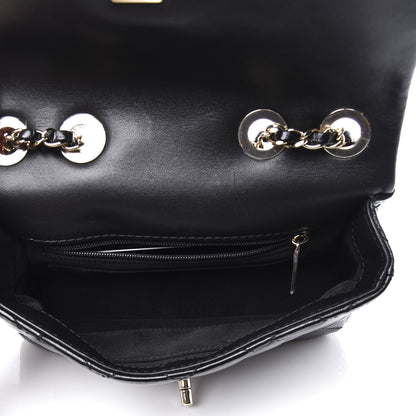 Chanel Shiny Lambskin Quilted Small Montcoco Flap Black 4 of 10