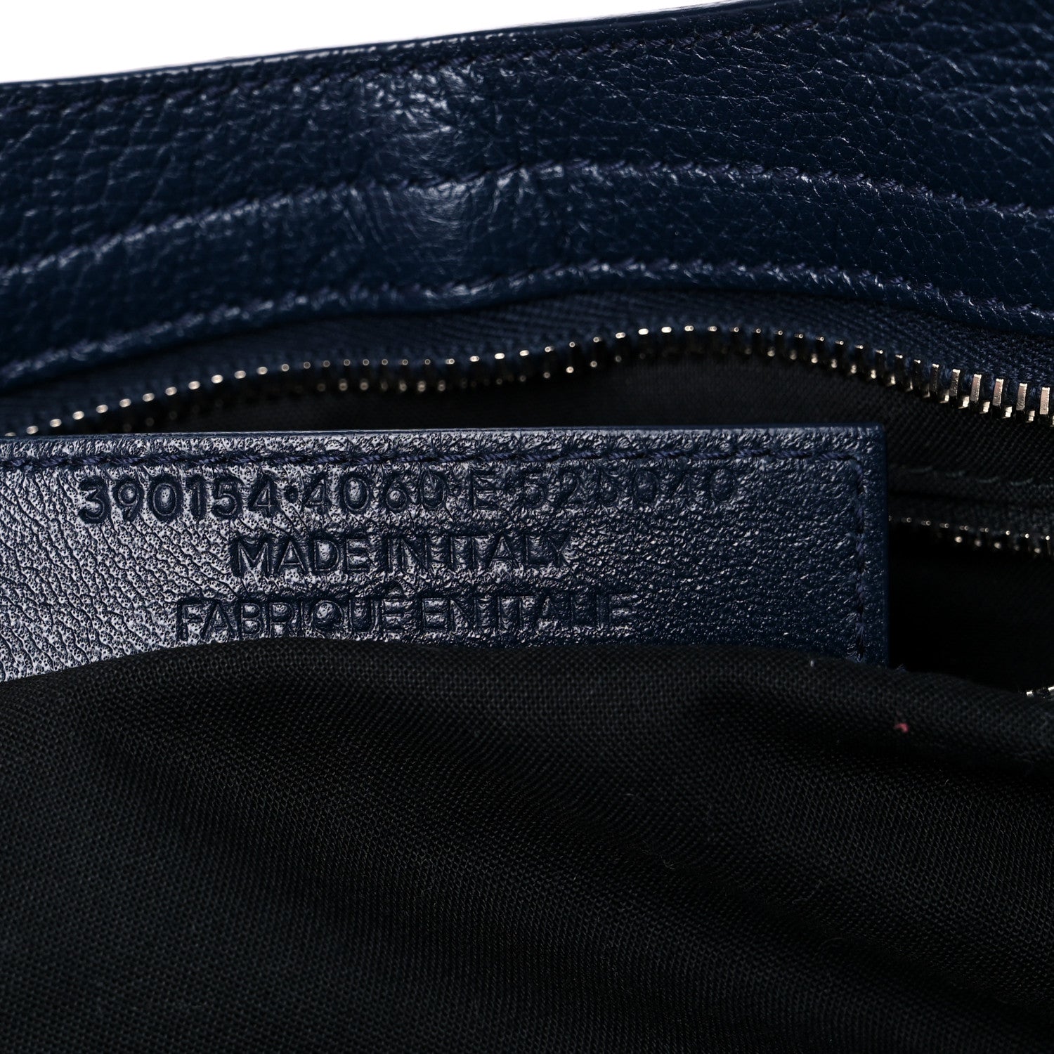 Balenciaga Chevre Silver Metallic Edge Hardware City Bleu Nuit Dark Sea 7 of 14
