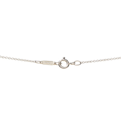 Tiffany Sterling Silver Pearl Nature Rose Pendant Necklace 4 of 5