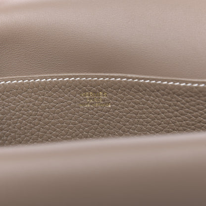 Hermes Taurillon Clemence Halzan 25 Etoupe 7 of 12