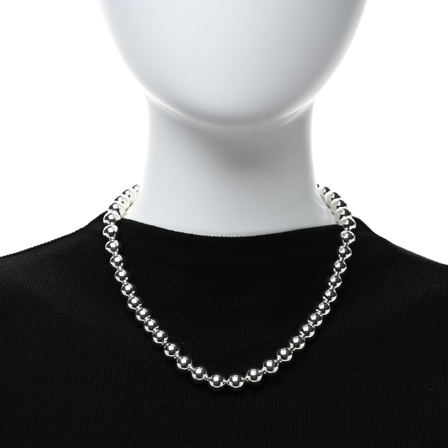 Sterling Silver 10mm Hardwear Ball Necklace