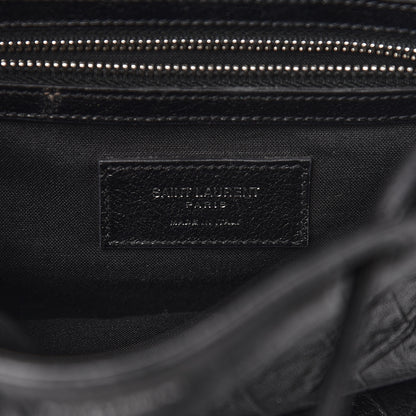 Saint Laurent Crocodile Embossed Lambskin Festival Backpack Black 6 of 11