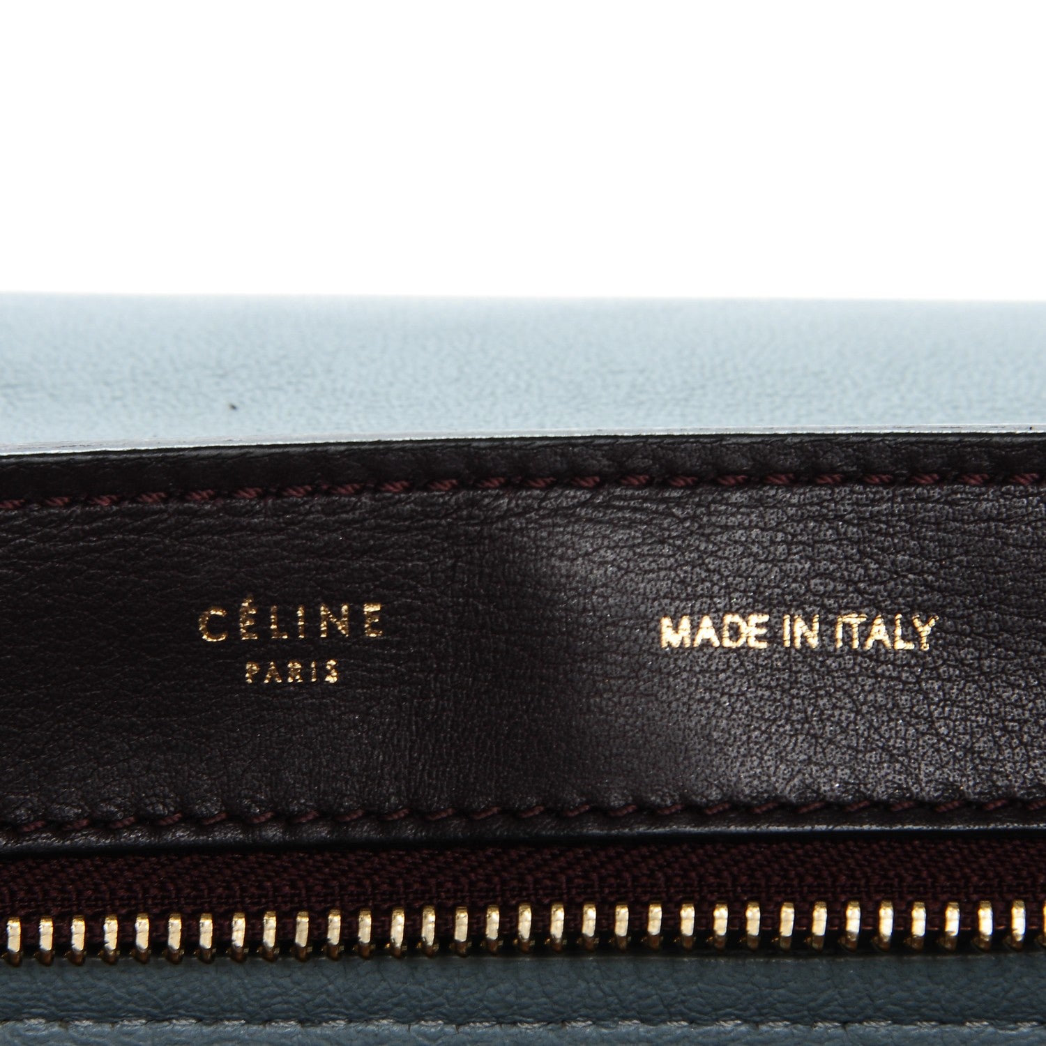 Celine Smooth Calfskin Suede Medium Tri-Color Trapeze Dark Grey 8 of 23