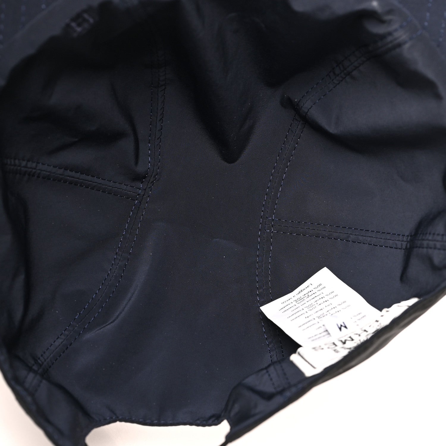 Hermes Nylon Reversible Roger Cap M Black Marine 7 of 9