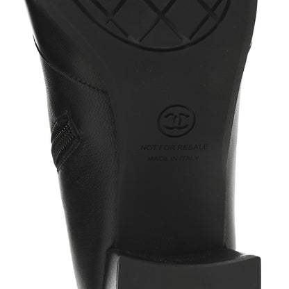 Chanel Stretch Lambskin Cap Toe CC Short Boots 41 Black 7 of 10