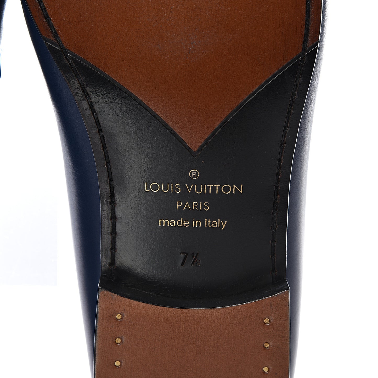 Calfskin Mens Montaigne Loafers 7.5 Blue