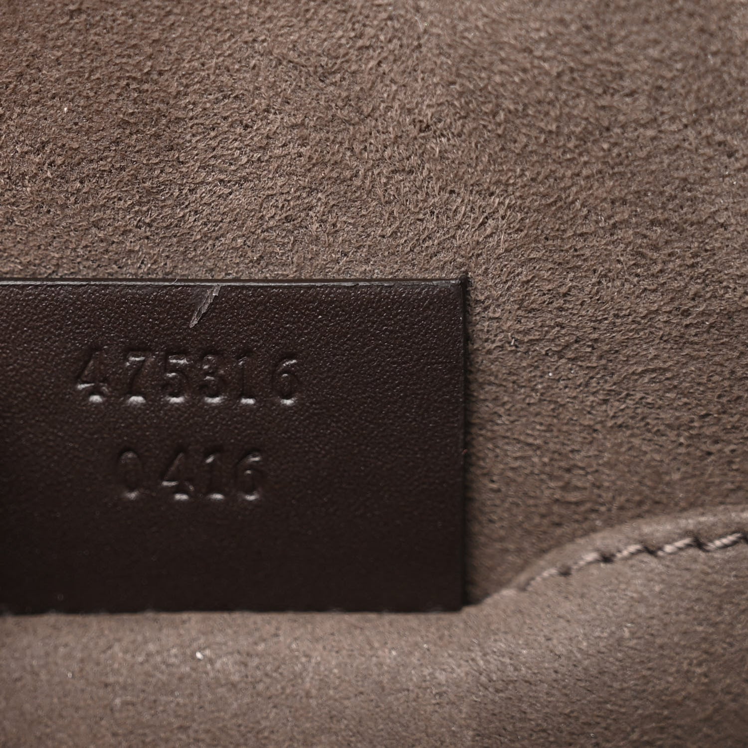 Gucci GG Supreme Monogram Selleria Calfskin Web New Web Cosmetic Case Beige Ebony Cocoa 7 of 10