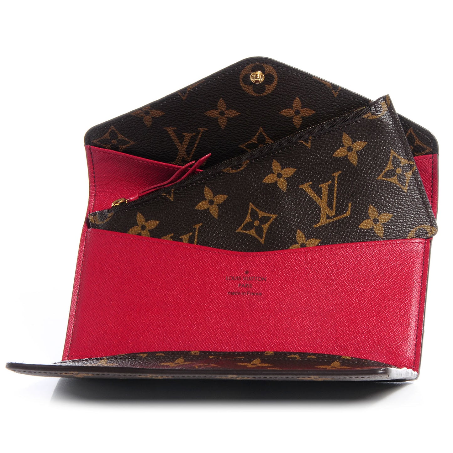 Monogram Josephine Wallet Red