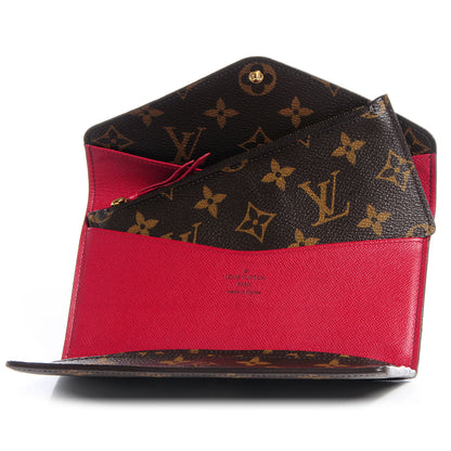 Louis Vuitton Monogram Josephine Wallet Red 5 of 8