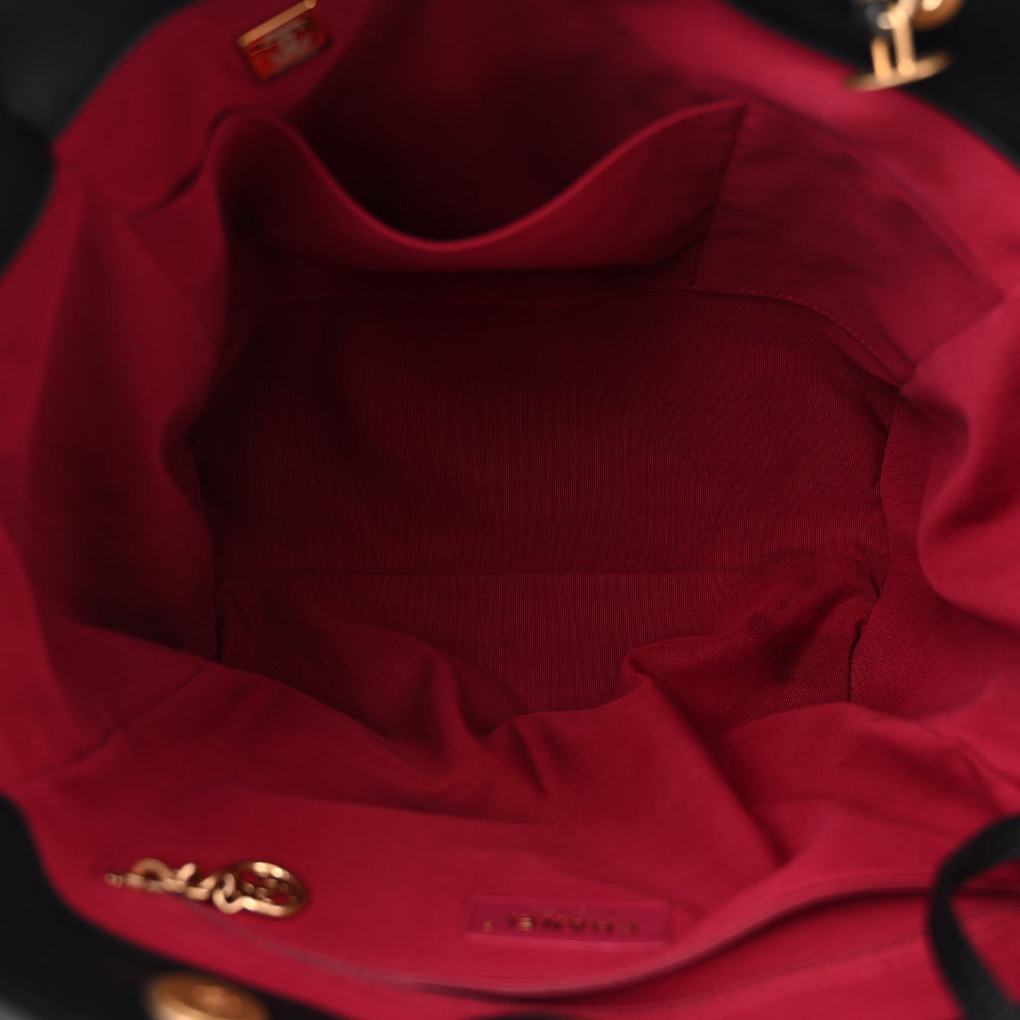 Calfskin Small Deauville Tote Black