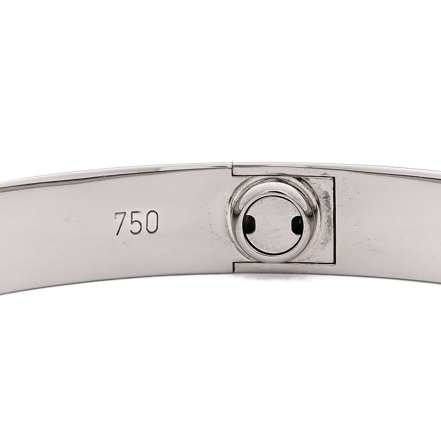 18K White Gold LOVE Bracelet 16