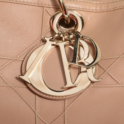 Christian Dior Lambskin Cannage Granville Polochon Beige 8 of 8