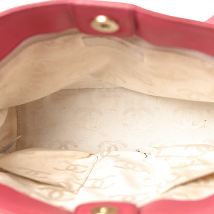 Chanel Patent CC Mini Tote Red 5 of 12