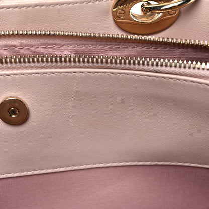 Christian Dior Lambskin Cannage Large Dior Soft Shopping Tote Beige Light Pink 12 of 25