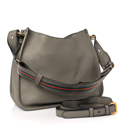 Prada Vitello Daino Double Strap Messenger Hobo Argilla 3 of 8