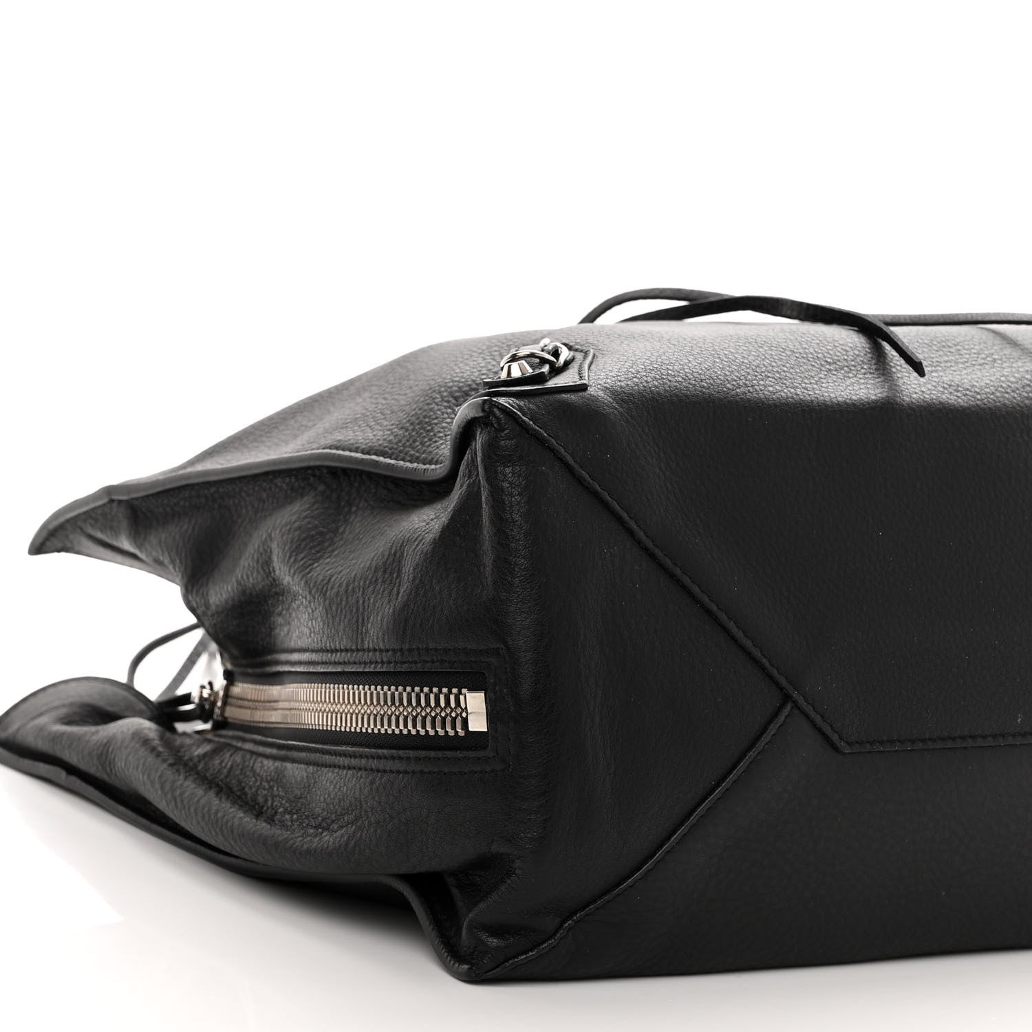 Balenciaga Veau Papier A6 Zip Around Tote Black 8 of 9