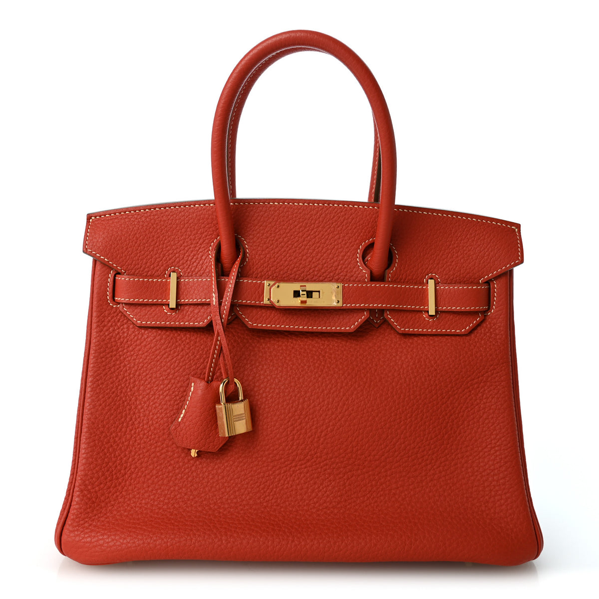 Hermes Taurillon Clemence Birkin 30 Sanguine 1 of 12