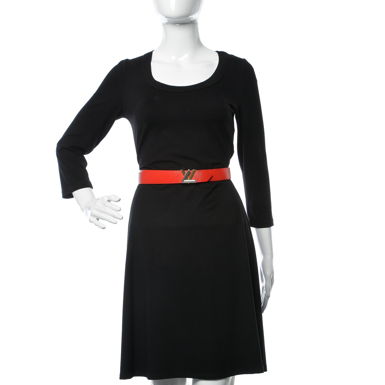Louis Vuitton Epi 30mm LV Twist Belt 85 34 Coquelicot 2 of 11